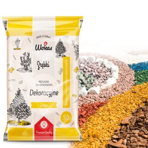 PSB Wooden Bark Chip Mulch for Garden YELLOW Coloured Garden Chipping ...