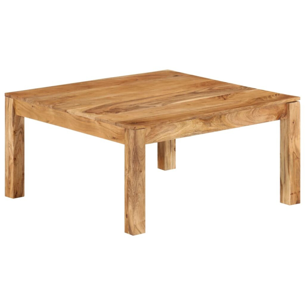 vidaXL Solid Acacia Wood Coffee Table Home Rustic Side Couch Sofa End Table