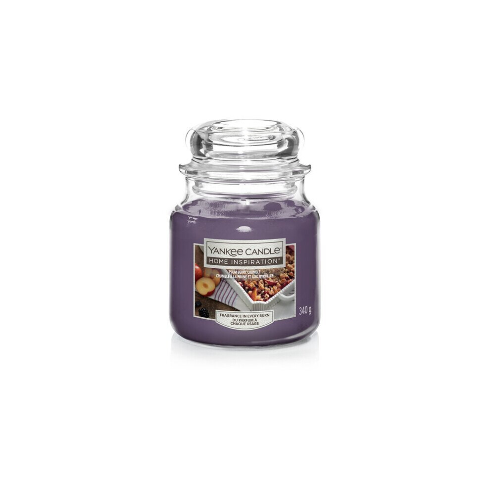 Yankee Candle Home Inspiration Medium Jar Plum Berry Crumble 340g 12oz