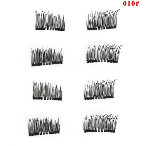 (010) Magnetic Eyelashes Natural Long Handmade 3D Mink Lashes Makeup Set