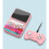 (Pink) Retro Handheld Game Player Macaron Game Box Support For Tv And Two Players 2