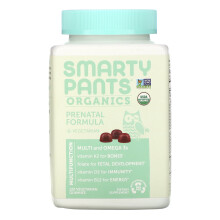 SmartyPants, Multi Prénatal Bio et Oméga-3, Raisin, Myrtille et Baies Mixtes, 120 Gommes Bio