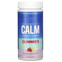 Natural Vitality, CALM Gummies, Magnesiumergänzung, Himbeere-Zitrone, 120 Gummis