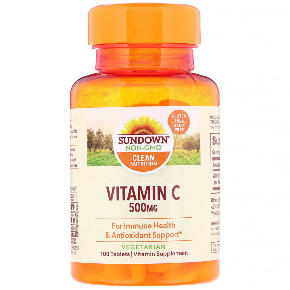 Sundown Naturals , Vitamin C, 500 Mg, 100 Tablets
