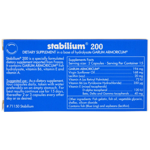 Nutricology, Stabilium 200, 30 Kapseln 1