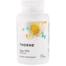 THORNE - Super EPA - Omega-3 Vetzuren EPA 425mg & DHA 270mg - Ondersteunt Brein, Hart, Gewrichten & Huid* - Glutenvrij