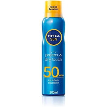 NIVEA SUN Protect & Dry Touch Cooling Sun Mist SPF50 (200 ml), Refreshing Suncream with SPF50, Advanced Sunscreen Protection, Transparent No White