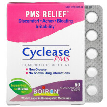 Boiron, Cyclease SPM, Non Parfumé, 60 Comprimés Fondants