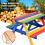 Kids Picnic Table Bench Set Children Activity Play Table w/ Umbrella 4