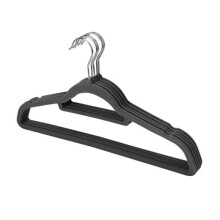 (Charcoal ) Velvet Non Slip Coat Clothes Hanging 10 Hangers