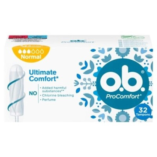O.B. ProComfort ultimate comfort hygienic tampons Normal 32pcs