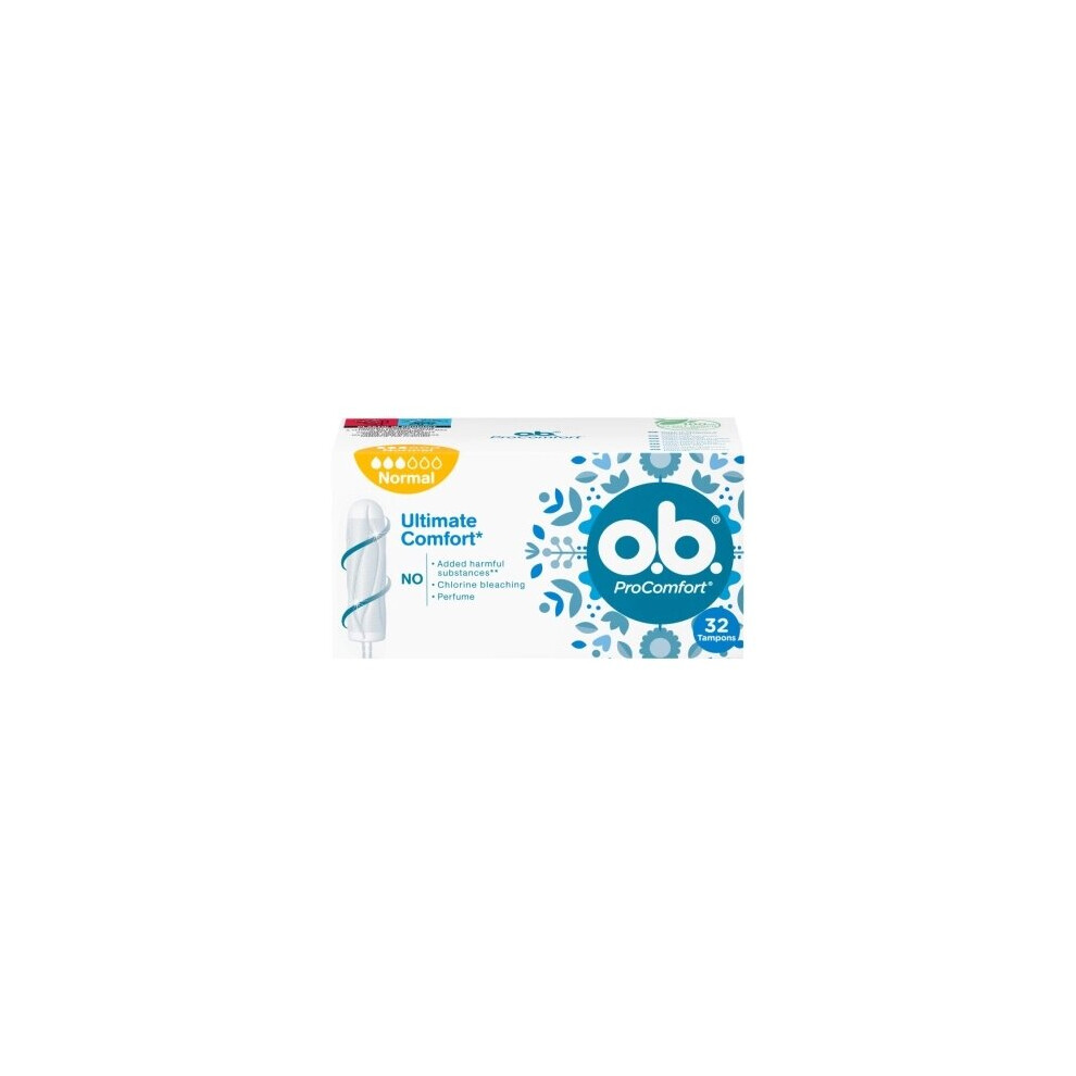 Johnson Johnson O.b. Procomfort Ultimate Comfort Hygienic Tampons Normal 32Pcs