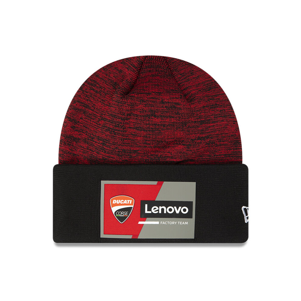 New Era Men's Knitted Skull Beanie ~ Ducati Corse 43 Red