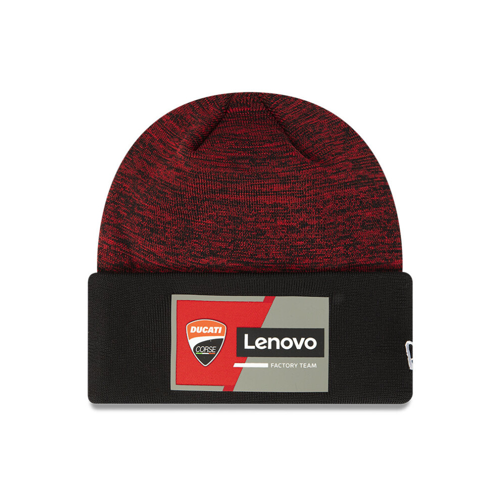 New Era Men's Knitted Skull Beanie ~ Ducati Corse 63 red