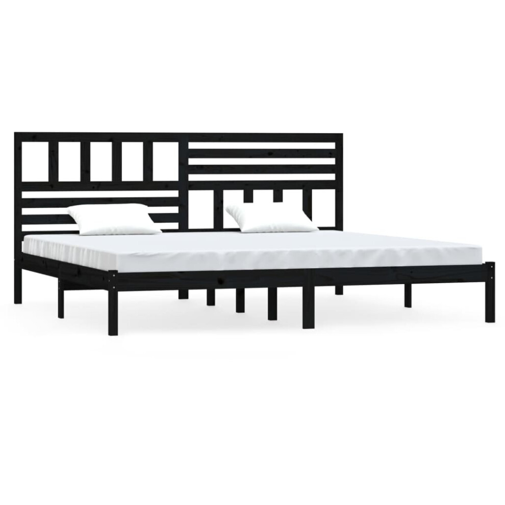 (black, 200 x 200 cm) vidaXL Solid Wood Pine Bed Frame Bed Base Bedstead Multi Colours Multi Sizes