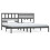 VidaXL (grey, 200 x 200 cm) vidaXL Bed Frame Bed Base Bedstead Bedroom Mattress Foundation Solid Wood Pine 1