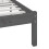 VidaXL (grey, 200 x 200 cm) vidaXL Bed Frame Bed Base Bedstead Bedroom Mattress Foundation Solid Wood Pine 7