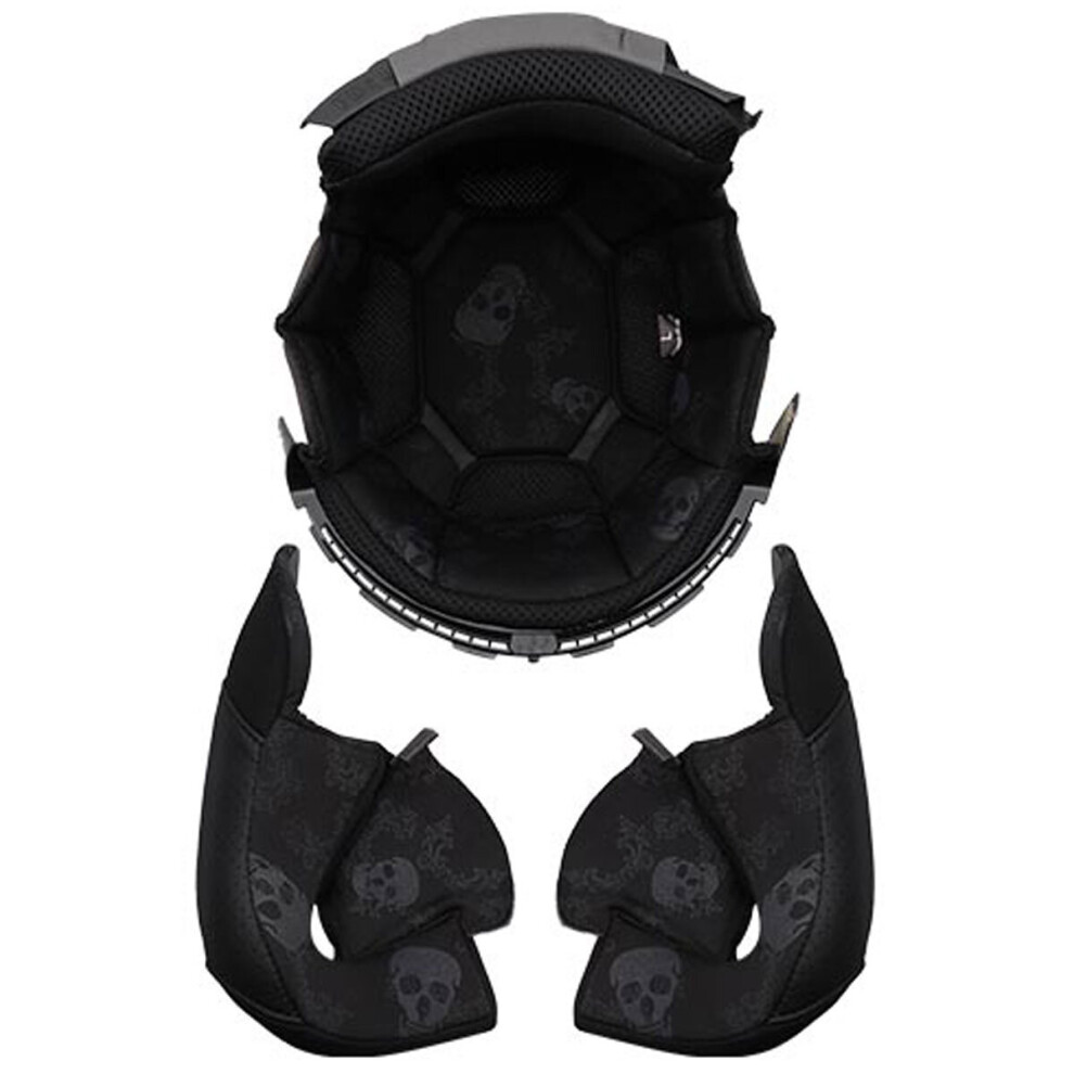 (Xl) Ls2 Liner Kit For Bob Of601 Helmets Black 6934432863299