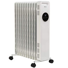 Zanussi ZOFR5005 2300W 11-Fin White Oil-Filled Radiator with Touch Control, Adjustable Thermostat & Carry Handle (up to 20m2)
