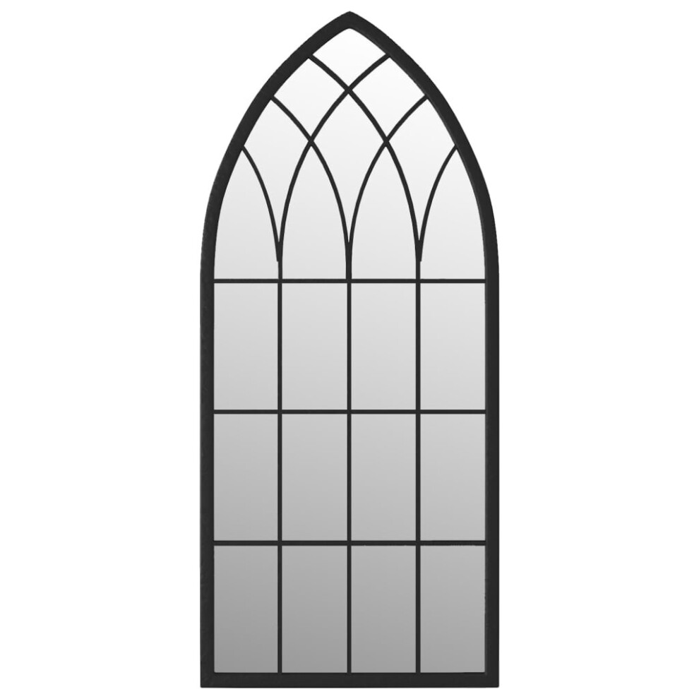 Vidaxl (Black, 100 X 45 Cm) Mirror Iron For Indoor Use Hanging Mirror Black/Sand 100X45/70X30 Cm