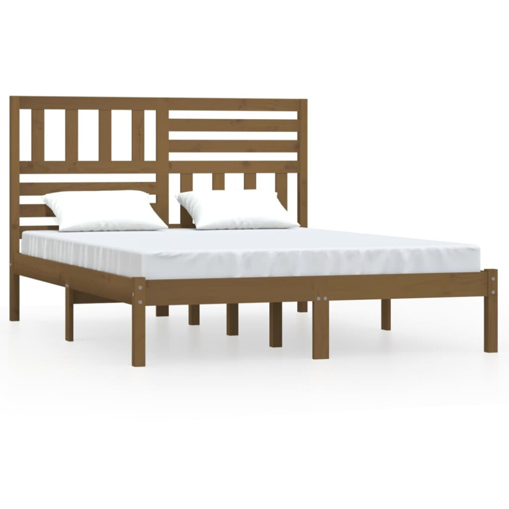 (honey brown, 120 x 200 cm) vidaXL Solid Wood Pine Bed Frame Bed Base Bedstead Multi Colours Multi Sizes