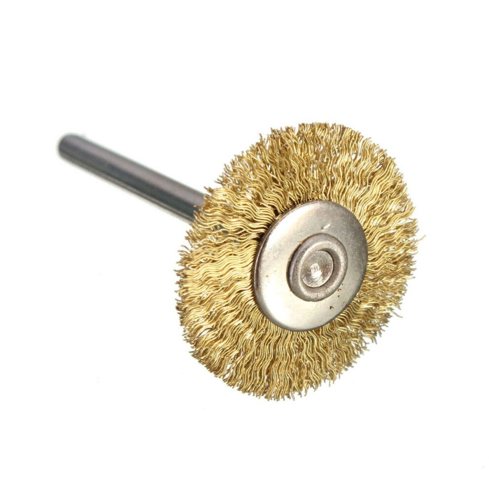 (Copper) Steel/Copper Wire Brush Wire Wheel Brush For Grinder Dremel Rotary Tool Polishing Tool 3654659304988