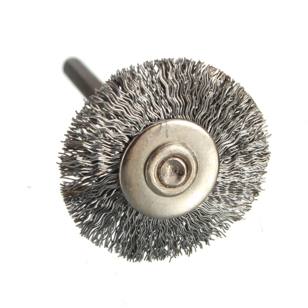 (steel) Steel/Copper Wire Brush Wire Wheel Brush for Grinder Dremel Rotary Tool Polishing Tool