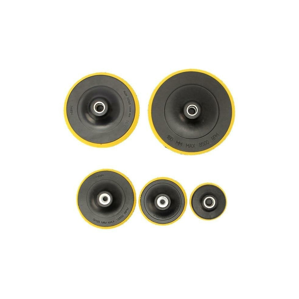 (5 Inch) 3/4/5/6/7 Inch Sticky Backing Pad M16 Thread Polishing Disk