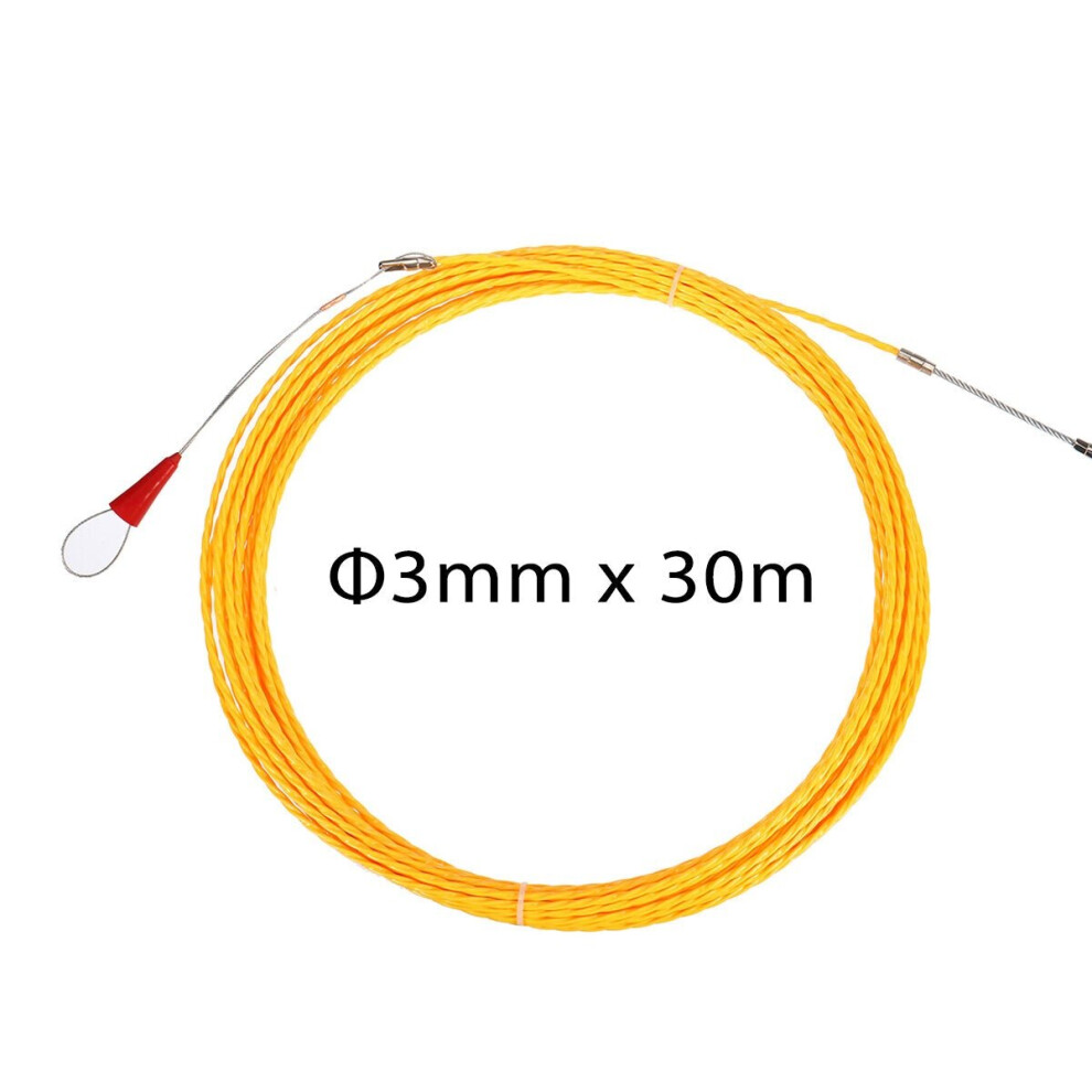 (4mmÃ20m) 10/20/30m Length x 3/4mm Dia. Fiberglass Wire Cable Puller Tube Piercing Device Fiberglass Cable Puller