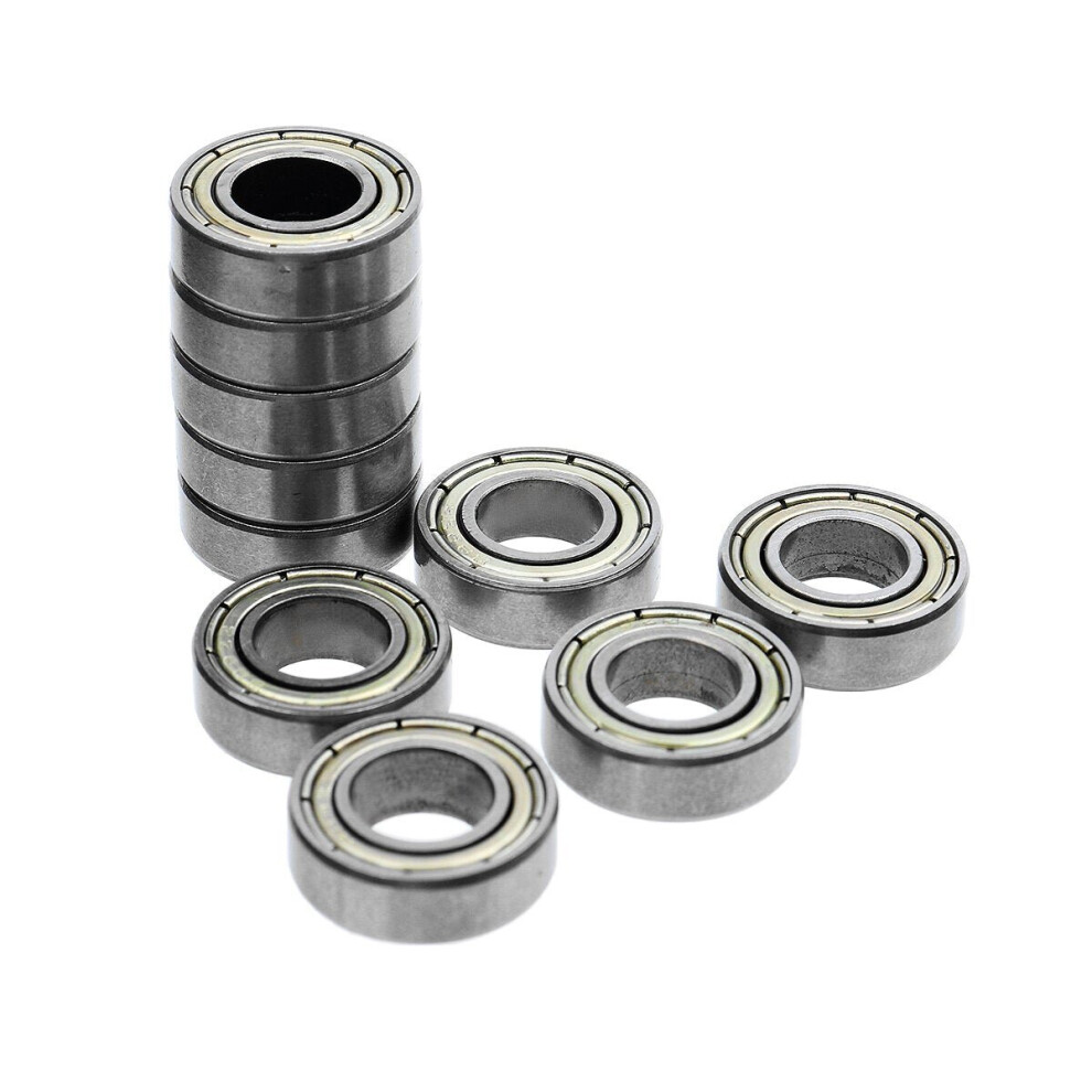 10pcs Miniature Bearings Ball Bearings Metal Double Shielded Bearing Steel