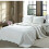 Conjunto de Colcha Reversível de Algodão 100% Branco Medallion Vitoriano, King 1