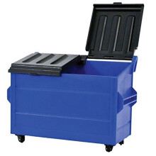 Blauwe Plastic Afvalcontainer voor Actiefiguren
