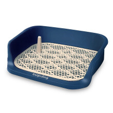 (Black) Pet Loo Portable Outdoor or Indoor Dog Toliet Alternative to Puppy Pads for Small, Medium, Large Dogs