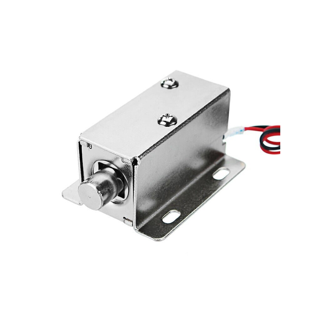 12V DC 0.8A Electric Lock Assembly Solenoid Cylindrical Cabinet Door Drawer