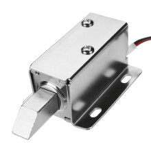 12V DC Electric Lock Assembly Solenoid Long Locking Tongue Cabinet Drawer Door