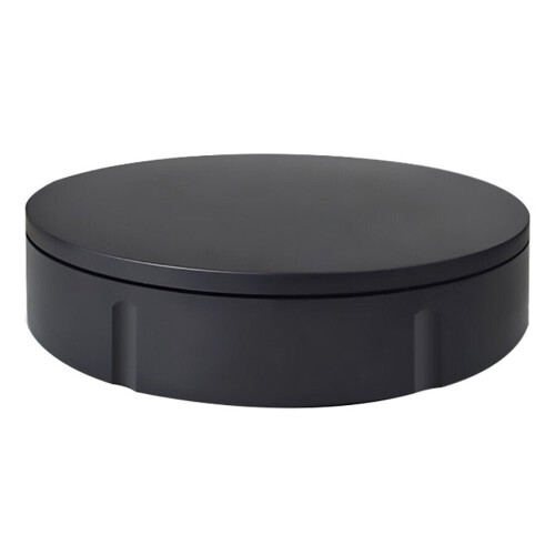 (Black) 22cm Diameter Electric Display Stand Intelligent Remote Control Rotating Table Live Shooting And Automatic Disk