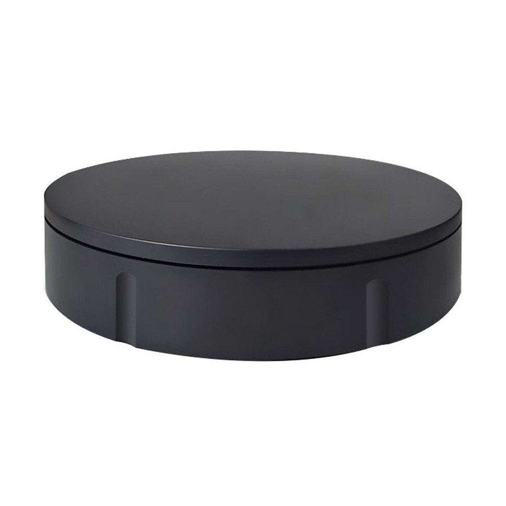 (Black) 22cm Diameter Electric Display Stand Intelligent Remote Control Rotating Table Live Shooting And Automatic Disk