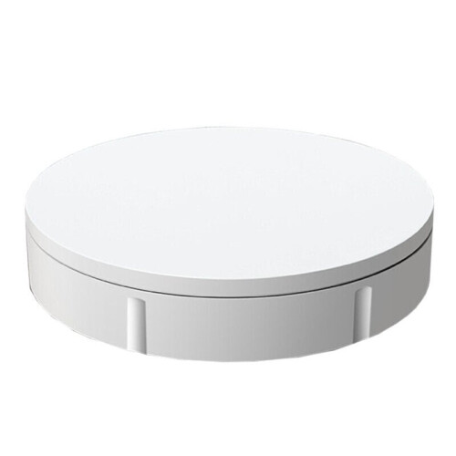 (White) 22cm Diameter Electric Display Stand Intelligent Remote Control Rotating Table Live Shooting And Automatic Disk