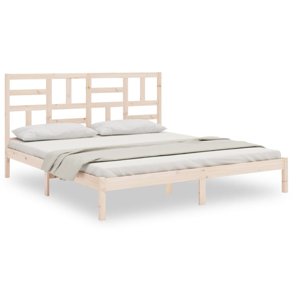Vidaxl (Brown, 180 X 200 Cm) Solid Wood Bed Frame Home Wooden Bedstead Bed Base Multi Colours/Sizes