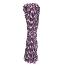 (Purple White) 100ft 30m 7 Inner Strand Rainbow Color Paracord Rope Parachute Cord Camping Hiking EDC