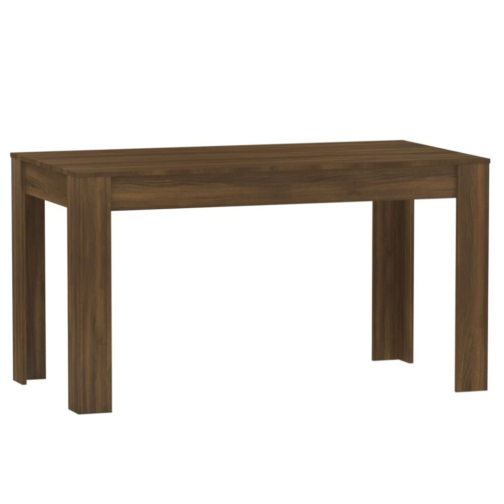 (brown oak) vidaXL Dining Table Engineered Wood Kitchen Dining Room Table Multi Colours