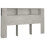 VidaXL (concrete grey) vidaXL Headboard Cabinet Bedroom Bookcase Backboard Bed Header Storage Cabinet 1