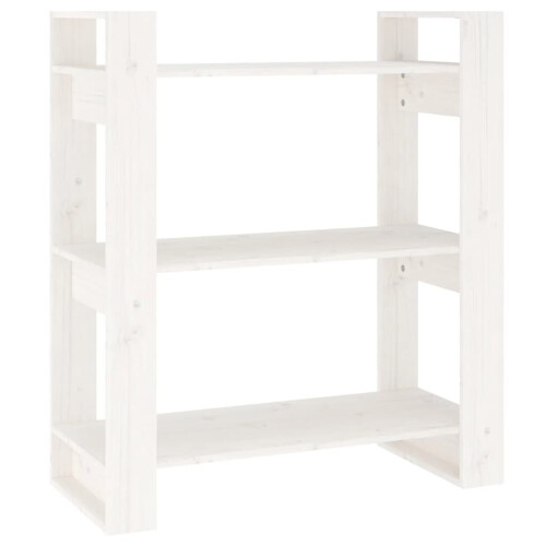 VidaXL (white) vidaXL Solid Wood Pine Book Cabinet/Room Divider Storage Rack Multi Colours