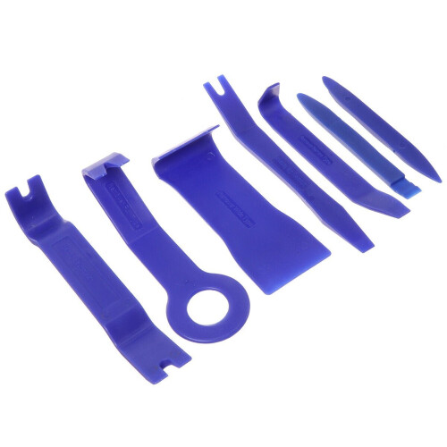 (B: 7pcs) Disassembly Tool Car Trim Removal Tool Kit Panel Door Pry Dash Interior Clip Set Plastic 2