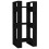 VidaXL (black) vidaXL Solid Wood Pine Book Cabinet/Room Divider Storage Shelf Multi Colours 1