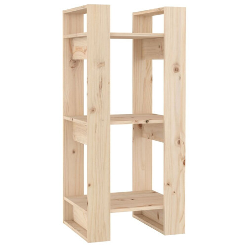 VidaXL (brown) vidaXL Solid Wood Pine Book Cabinet/Room Divider Storage Shelf Multi Colours