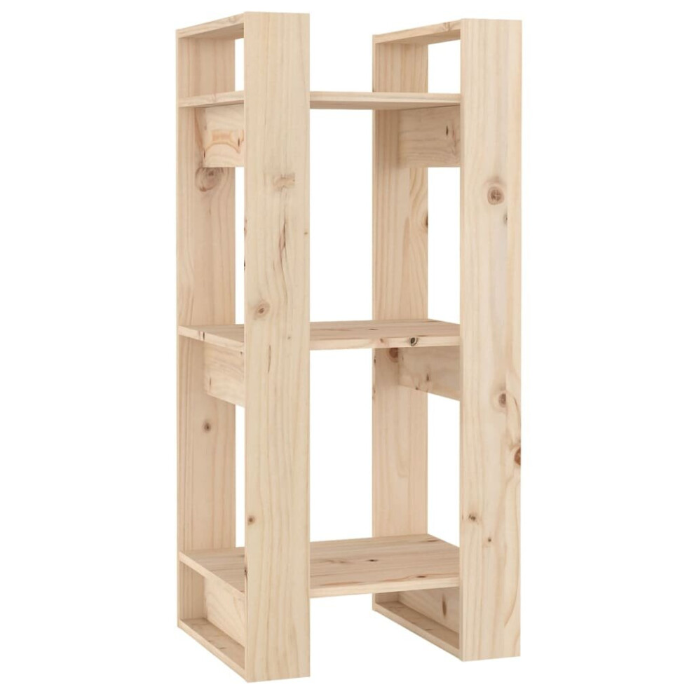 Vidaxl (Brown) Solid Wood Pine Book Cabinet/Room Divider Storage Shelf Multi Colours