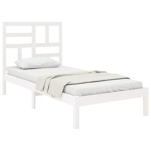 VidaXL (white, 100 x 200 cm) vidaXL Solid Wood Bed Frame Home Wooden Bedstead Bed Base Multi Colours/Sizes 2