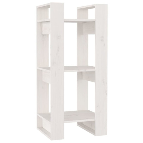 VidaXL (white) vidaXL Solid Wood Pine Book Cabinet/Room Divider Storage Shelf Multi Colours