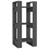 VidaXL (grey) vidaXL Solid Wood Pine Book Cabinet/Room Divider Storage Shelf Multi Colours 1